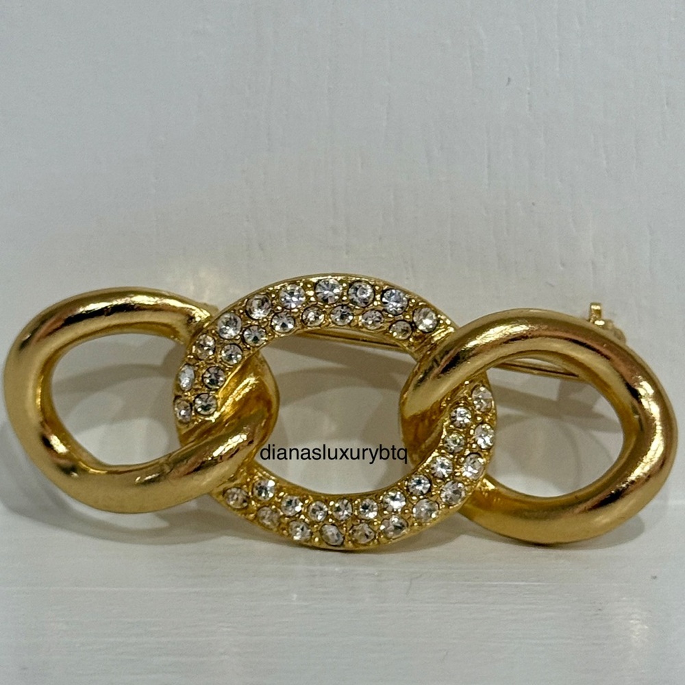 Dior Gold-Tone Brooch